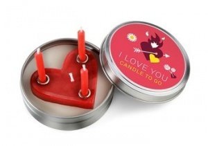 Kerze in Metalldose Candle To Go Love