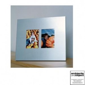 Doppelbilderrahmen aus Aluminium jm-br2x