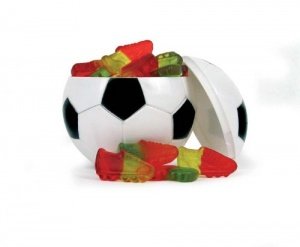 Dose Fußball mit Fruchgummi