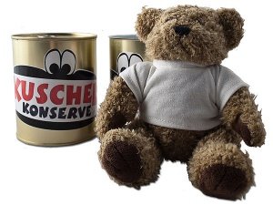 Dosengeschenk Plüschtier Teddybär Barney
