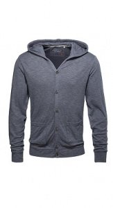 Doubleface Kapuzen-Cardigan