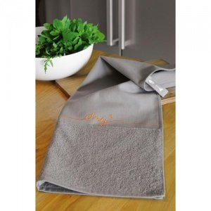 DRY² Küchentuch grau/orange