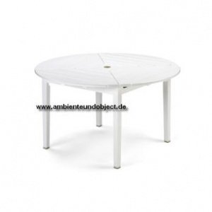 Drachmann Tisch rund 126 weiß von Skager