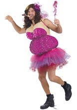 Drag Fee Fatsuit Kostüm pink-hautfarben