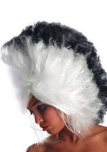 Drag Queen Punk Perücke schwarz-weiss