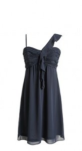Drapiertes Chiffon-Kleid