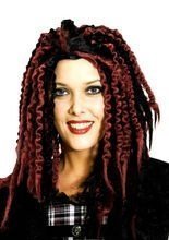 Dreadlocks-Perücke Calypso schwarz-rot