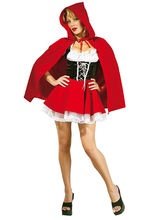 Dreamgirlz Rotkäppchen Damen-Kostüm rot-