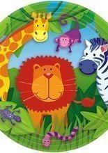 Dschungel Pappteller 8 Stück