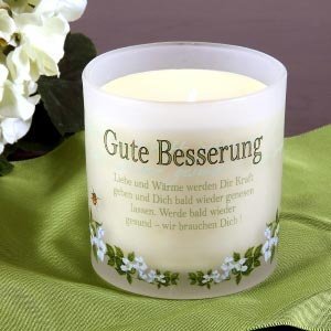 Duft-Kerze im Glas Gute Besserung