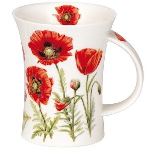 Dunoon-Becher "Poppies", rot