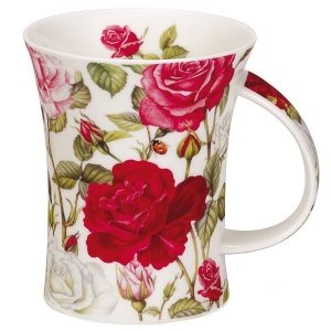 Dunoon-Becher "Rosecea", rot