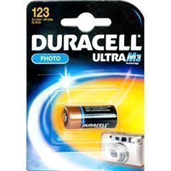Duracell CR123A Lithium 3,0 V