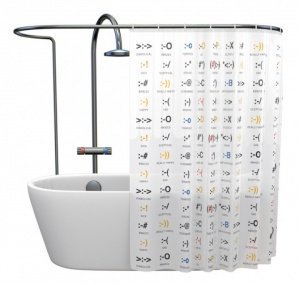 Duschvorhang Emoticons
