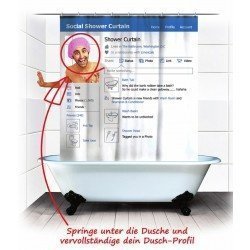 Duschvorhang Facebook Profil