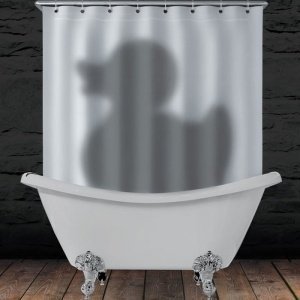 Duschvorhang - Schatten Ente