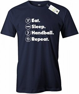 EAT SLEEP HANDBALL REPEAT T-SHIRT