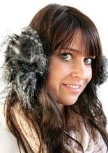 Ear Warmer Fur grey long