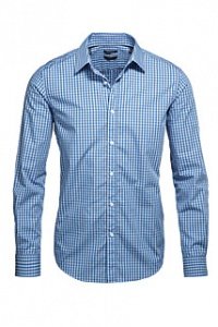 Easy Iron Karohemd, Baumw.