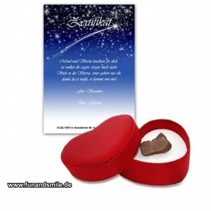 Echte Sternschnuppe Meteoritengestein in