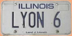 Echtes amerikanisches Nummernschild aus 