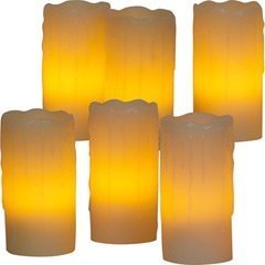 Echtwachs LED-Kerzen mit Ladestation