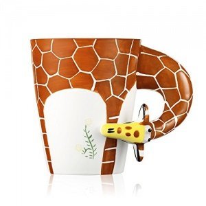 Ecooe 3D-Keramiktasse 3D Becher Giraffe