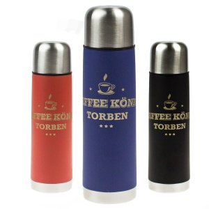 Edelstahl-Isolierkanne mit Gravur