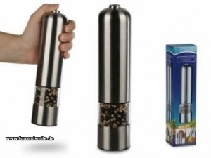 Edelstahl Pfeffermühle mit Licht