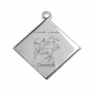 Edelstahlanhänger *Karo Schütze*