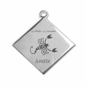 Edelstahlanhänger *Karo Skorpion*