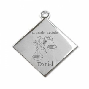 Edelstahlanhänger *Karo Waage*