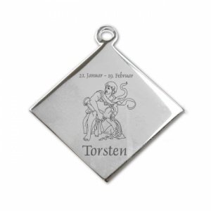 Edelstahlanhänger *Karo Wassermann*