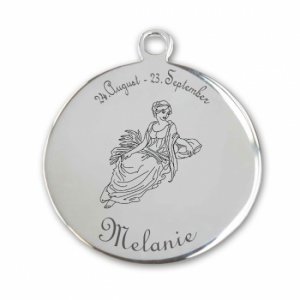 Edelstahlanhänger *Rhonde Jungfrau*