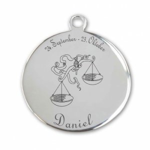 Edelstahlanhänger *Rhonde Waage*