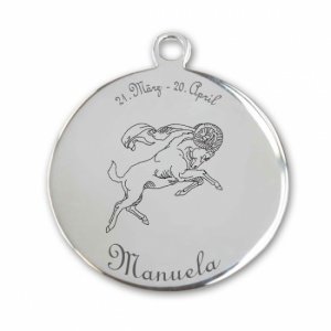 Edelstahlanhänger *Rhonde Widder*