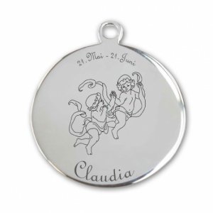 Edelstahlanhänger *Rhonde Zwilinge*