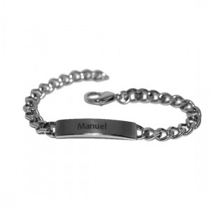 Edelstahlarmband mit Gravur