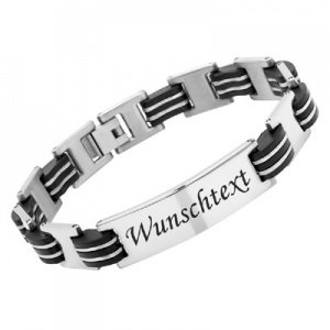 Edelstahlarmband mit Gravur - 8949