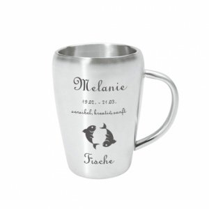 Edelstahlbecher *Fische*