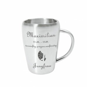 Edelstahlbecher *Jungfrau*