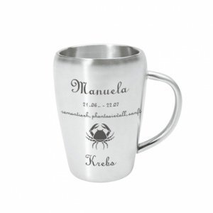 Edelstahlbecher *Krebs*