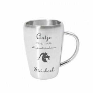 Edelstahlbecher *Steinbock*