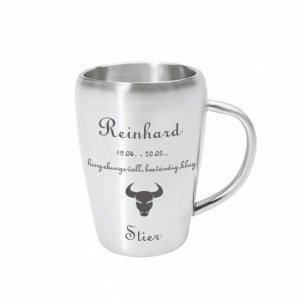 Edelstahlbecher *Stier*