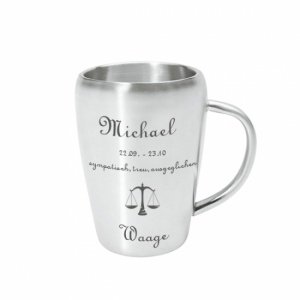 Edelstahlbecher *Waage*