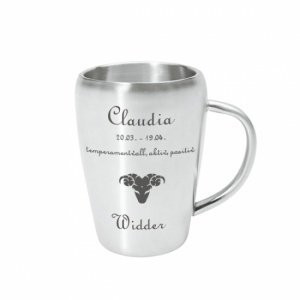 Edelstahlbecher *Widder*