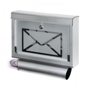 Edelstahlbriefkasten Post it