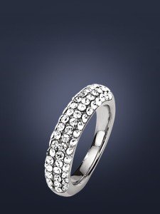 Edelstahlring mit Steinen