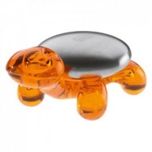 Edelstahlseife Amanda transparent orange