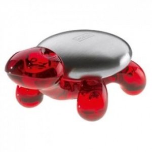 Edelstahlseife Amanda transparent rot